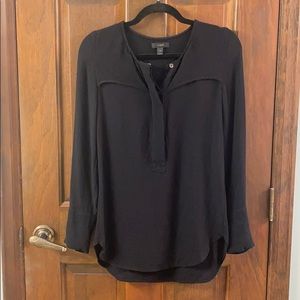 J. Crew Black Crepe Material Blouse